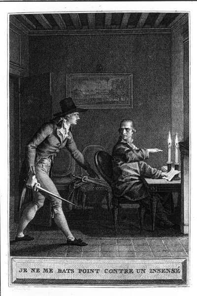 私は非常識のようには戦わない ジャン・ジャック・ルソー（1712-1788）作「ジュリーあるいは新しいヘロワーズ」の挿絵 1780年 作： French School