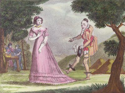 リケ・ア・ラ・フッペのイラスト、チャールズ・ペロー（1628-1703）による童話、c。 1820-30 作： French School
