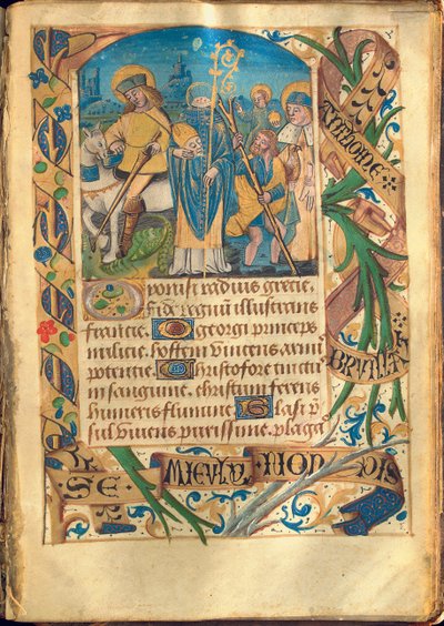 「時祷書、ローマの使用」からのイラスト、c.1480 作： French School