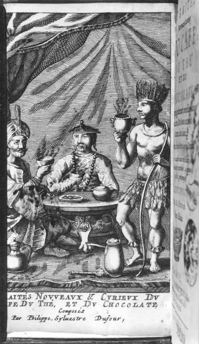Traite Nouveau et Curieux du Cafe、the The du Chocolat、Philippe Sylvestre Dufour、ハーグのイラスト、1693年発行 作： French School