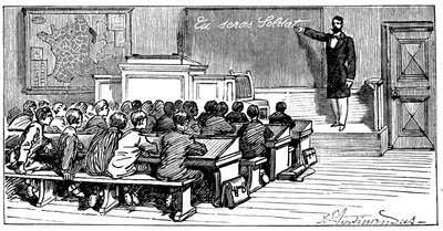 エミール・ラヴィッセによる本のイラスト「Tusera Soldat」、アルマンド・コリン、1899年 作： French School