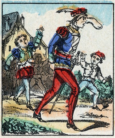 物語「グラン・フランドルの冒険」の挿絵 木版画 Imaging Pellerin - Epinal, sd.19世紀後半の作品。 作： French School