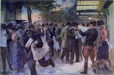 重要なニュース、1900年頃 作： French School