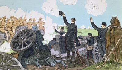 1914年9月6〜13日、マルヌの最初の戦いでの事件 作： French School