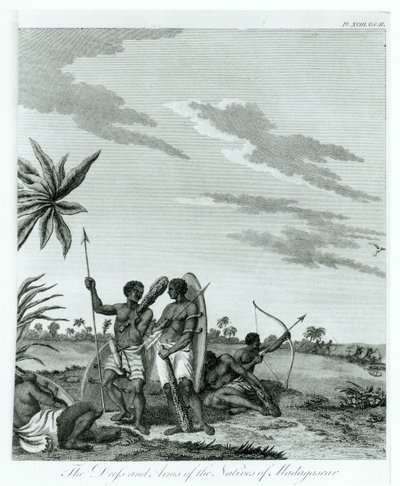 カウントベニョウスキーによる回想録と旅行の第2巻から1790年に出版されたマダガスカルの住民 作： French School