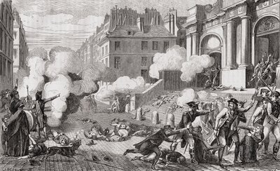 ルイ・ブラン（1811-82）による「革命フランチャイズの歴史」からの、ヴァンデミア13世、1795年10月5日、IVの反乱 作： French School