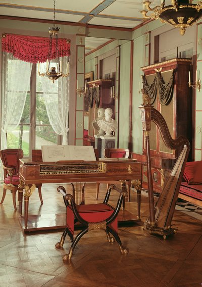 皇后ジョセフィーヌ音楽室のインテリア 作： French School