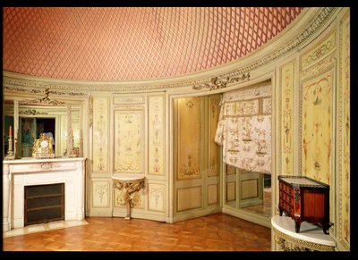 Christophe Huet（d.1759）の羽目板で装飾されたバスルームのインテリア 作： French School