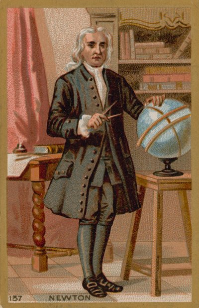 アイザックニュートン、17世紀から18世紀のイギリスの物理学者 作： French School