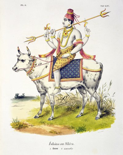IshanaまたはShiva、C。de Motte（1785-1836）によって彫刻 作： French School