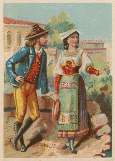 イタリアの衣装 作： French School