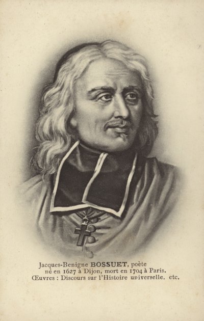 ジャック＝ベニーニュ・ボスエ（1627-1704）フランスのカトリック司教、神学者、作家（リトグラフ） 作： French School
