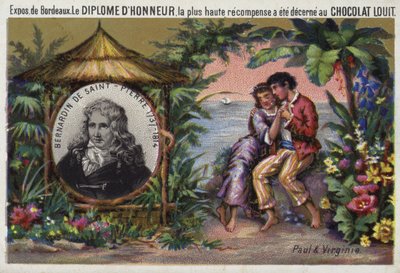 ジャックアンリベルナルダンドサンピエール、フランスの作家、植物学者 作： French School