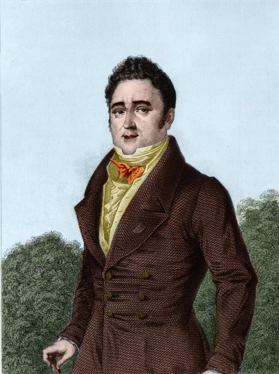 ジャック・ラフィット（1767-1844）、フランスの銀行家、政治家 - 「Histoire de la political and privee de Louis Philippe（ルイ・フィリップの政治的・私的生活に関する歴史）」に掲載された版画 作： French School