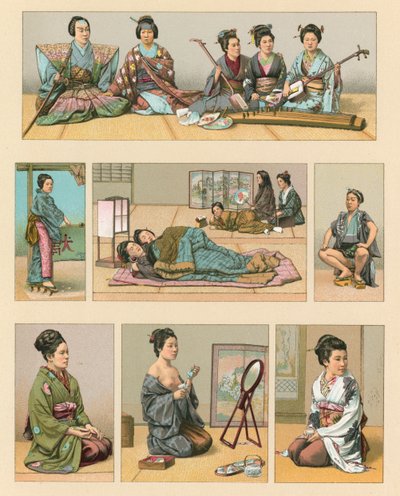 日本の衣装 作： French School
