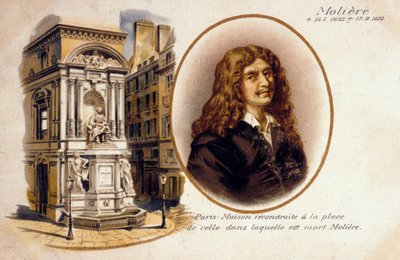 Jean-Baptiste Poquelin、別名モリエール (カラーリソ) 作： French School