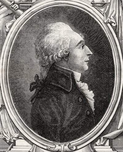 ルイ・ブラン（1811-82）の「歴史革命フランセーズ」のジャン・バティスト・デュ・ヴァル・ド・グレース、バロン・ド・クロオ 作： French School