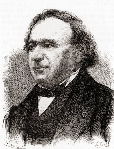 ジャン・バティスト・アンドレ・デュマ、1870年頃に出版された「科学の傑作たち」より（エングレーヴィング 作： French School