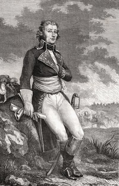 ジャンヴィクトールマリーモロー（1763-1813）、パルメンティエの彫刻、ルイブラン（1811-82）1847-62の「歴史革命フランチャイズ」より 作： French School