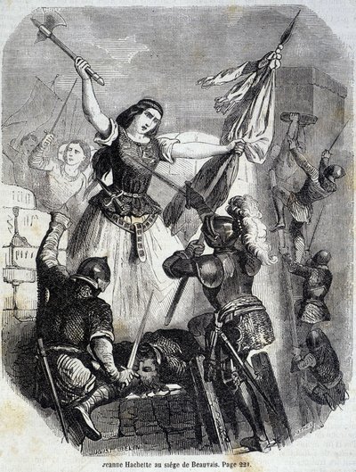 1472年、ボーヴェのジャンヌ・アシェット - L.-P. アンケティルの「Histoire de France」による。 作： French School