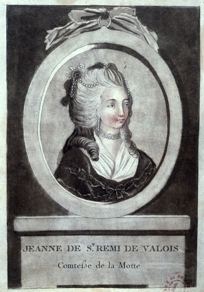 ジャンヌドゥヴァロワサンレミー（1756-91年）、ラモット伯爵、1786年頃 作： French School