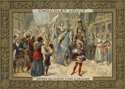 ジャンヌダルクがオルレアンに入る1429 作： French School