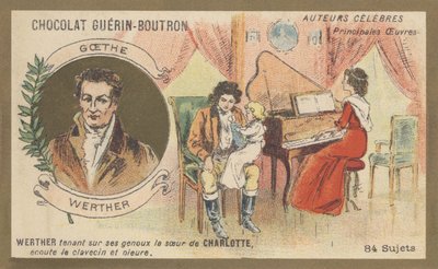ヨハン・ヴォルフガング・フォン・ゲーテ（1749-1832）：ドイツの小説家、劇作家、詩人、芸術理論家、政治家、書簡小説「若きウェルテルの苦悩」（1774年）の作者 作： French School