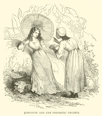 ジョセフィンと預言者の黒人女性 (彫刻) 作： French School
