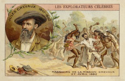1882年4月27日、アルゼンチンのリオピルコマヨ川沿いのジュールクレボー（1847-1882） 作： French School
