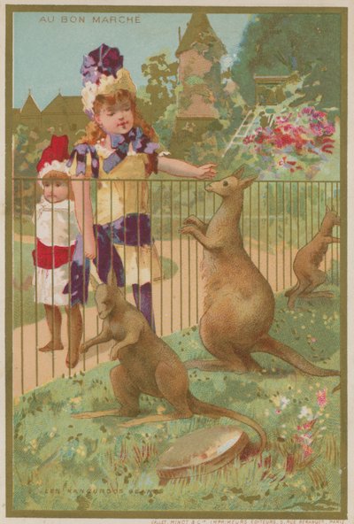 動物園でのカンガルー 作： French School