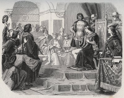 1506年5月14日、国王ルイ12世がトゥールの州知事に民衆の父であることを宣言 - 「ルイ12世、民衆の父となる」。 作： French School