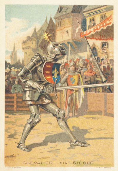 14世紀の騎士 作： French School