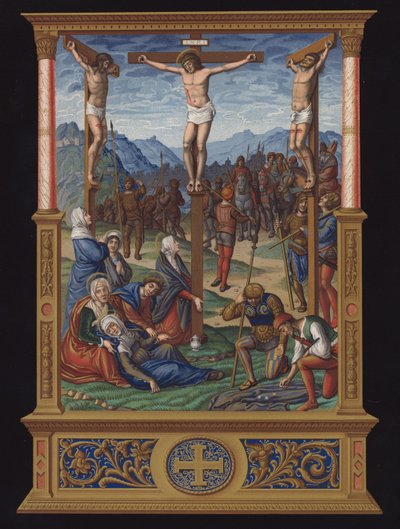 La Calvaire、15世紀末のフランスの原稿 作： French School