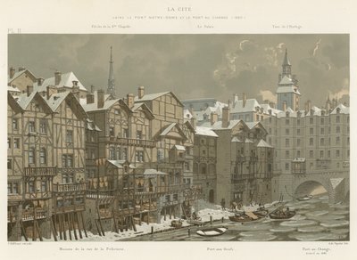 ラシテ、ノートルダム橋とポンオーチェンジの間、1650 作： French School