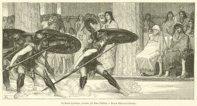 ピュロスの踊り」（版画 作： French School