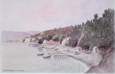 La Madrague des Lecques（水彩・紙） 作： French School