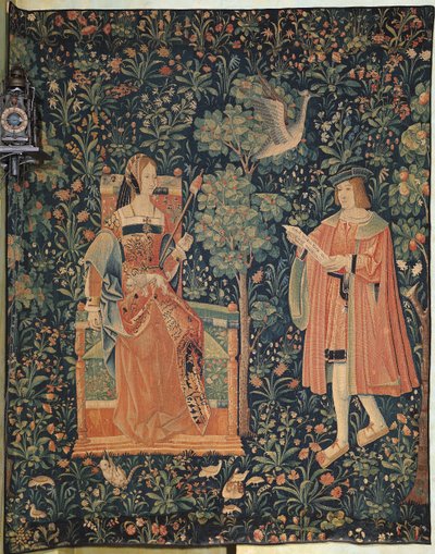 La Vie Seigneuriale：読書、ロワールワークショップ、1500年頃 作： French School