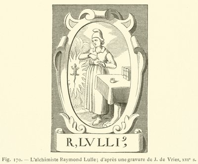 錬金術師レイモン・ルル（彫刻作品 作： French School