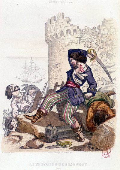 Le Chevalier de Grammont 1686 in Histoire des pirates et corsaires de l