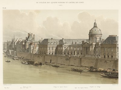 フォーネイションズカレッジとホテルデコンティ、1689年 作： French School