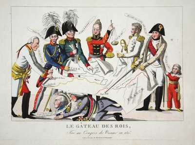 ルガトーデロワ、1815年のウィーン会議で描かれたパブ。 作： French School