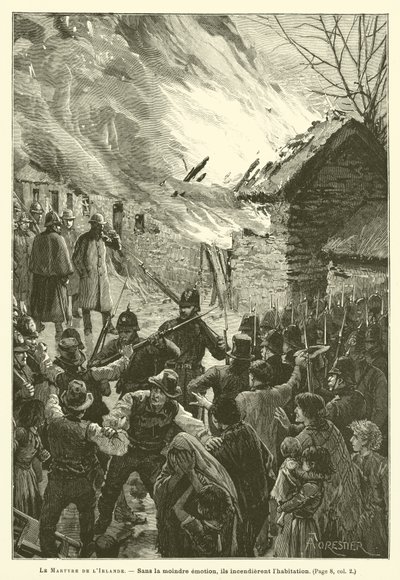 The Martyrdom Of Ireland（アイルランドの殉教）」（エングレービング 作： French School