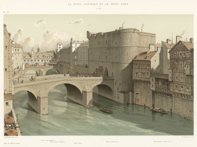 Le Petit-Chatelet and le Petit-Pont、1780 作： French School