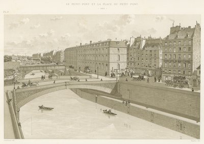 ルプティポンとプティポン広場、1880年 作： French School