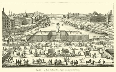 時間を刻んだ後の1702年のポンノイフ 作： French School