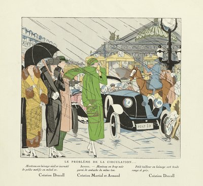 循環の問題」、『アール・グット・ボーテ』より、1924年発行（孔版画） 作： French School