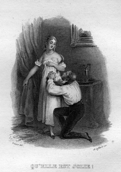 Le elle est Jolie Chanson de Beranger in "Oeuvres completes" (1834) by Pierre Jean de Beranger (1780-1857) フランスの詩人・作詞家です。 作： French School