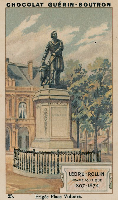 Ledru-Rollin、政治家、1807-1874、Erigee Place Voltaire 作： French School