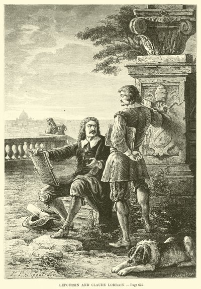 LepoussinとClaude Lorrain 作： French School