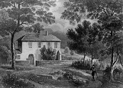 ルソー（1712-78）が滞在したシャンベリー近くのレシャルメットマダムドワレン（1699-1762）の家 作： French School